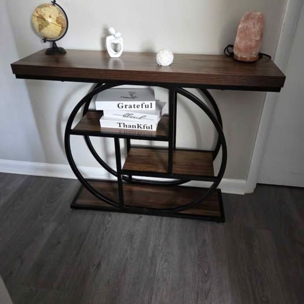 Modern Circular Base Console Table